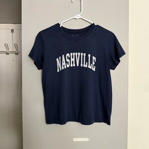 Brandy Melville John Galt Navy Nashville T Shirt